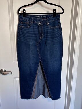 AE denim maxi skirt